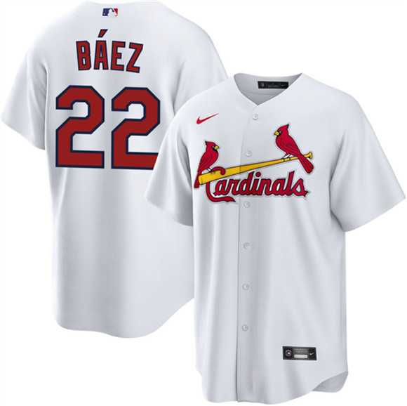 Mens St. Louis Cardinals #22 Joshua Baez White Home Stitched Jersey Dzhi->->MLB Jersey