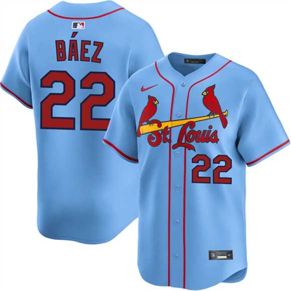 Mens St. Louis Cardinals #22 Joshua Baez Blue Alternate Limited Stitched Jersey Dzhi