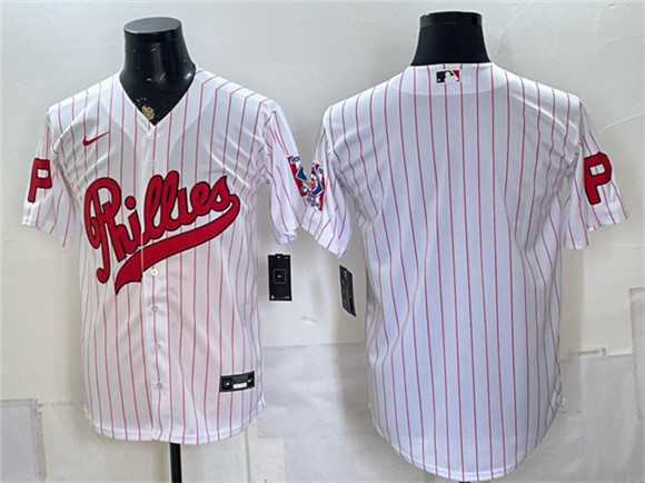 Mens Philadelphia Phillies Blank White 2026 Field of Dreams Stadium Stitched Jersey