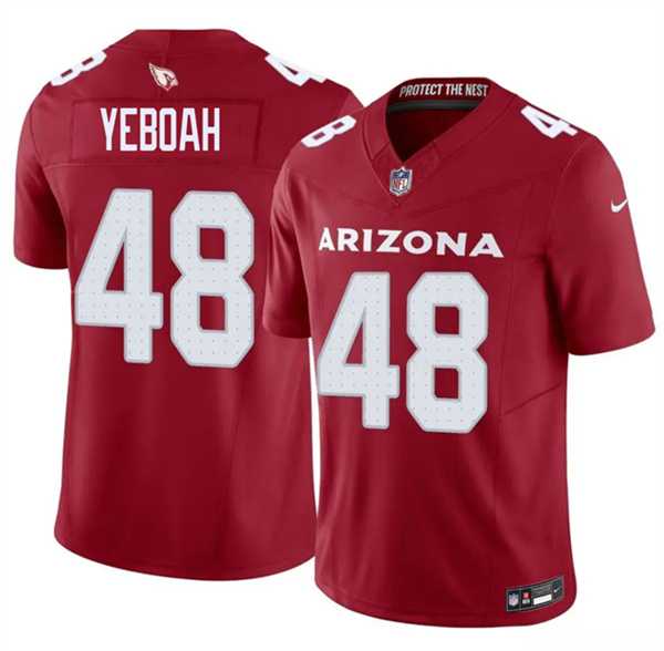 Mens Arizona Cardinals #48 Kenny Yeboah Red 2026 F.U.S.E. Vapor Untouchable Limited Stitched Jersey