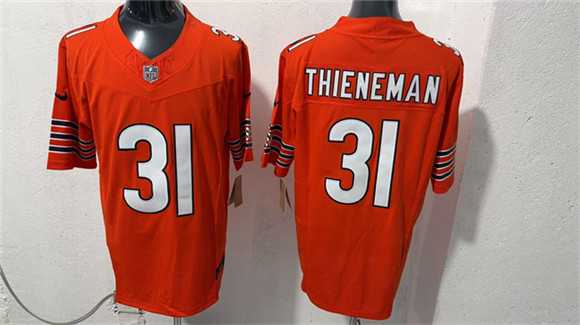 Mens Chicago Bears #31 Dillon Thieneman Orange 2026 F.U.S.E. Vapor Untouchable Limited Stitched Jersey