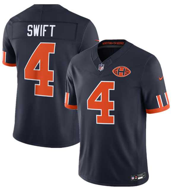 Mens Chicago Bears #4 DAndre Swift Navy 2026 F.U.S.E. Rivalries Collection Limited Stitched Jersey Dzhi