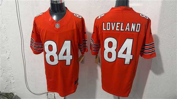 Mens Chicago Bears #84 Colston Loveland Orange 2026 F.U.S.E. Vapor Untouchable Limited Stitched Jersey