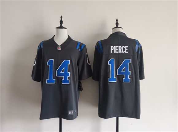Mens Indianapolis Colts #14 Alec Pierce Dark Gray 2026 Rivalries Collection Limited Stitched Jersey