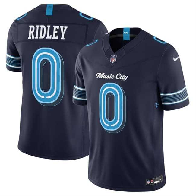 Mens Tennessee Titans #0 Calvin Ridley Navy 2026 F.U.S.E. Music City Rivalries Collection Limited Stitched Jersey Dzhi