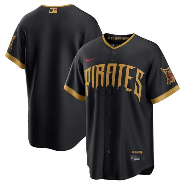 Mens Pittsburgh Pirates Blank Black 2026 City Connect Stadium Stitched Stitched Jersey Dzhi->pittsburgh pirates->MLB Jersey