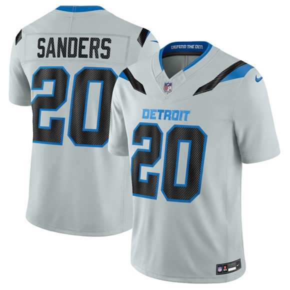Mens Detroit Lions #20 Barry Sanders Silver 2026 F.U.S.E. Rivalries Collection Limited Stitched Jersey Dzhi