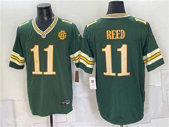 Mens Green Bay Packers #11 Jayden Reed Dark Green 2026 Rivalries Collection Limited Stitched Jersey