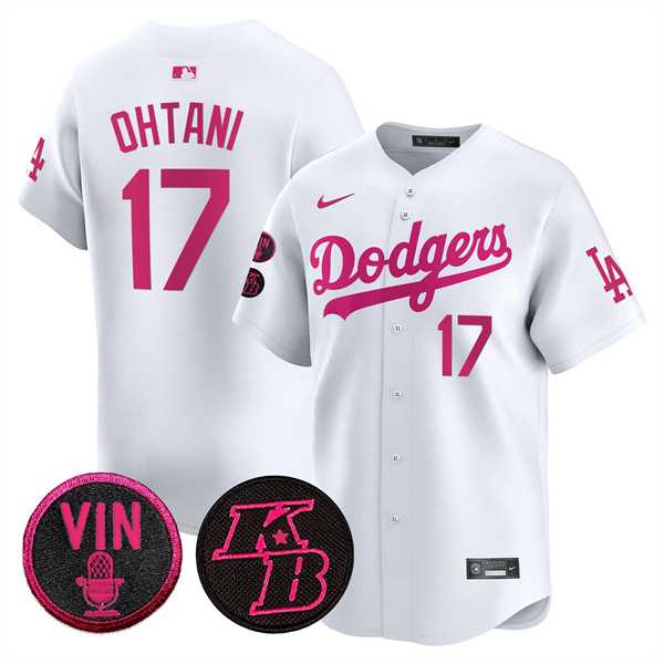 Mens Los Angeles Dodgers #17 Shohei Ohtani White 2026 Mothers Day Vapor Premier Limited Stitched Jersey Dzhi