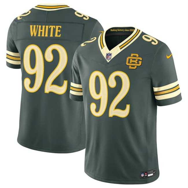 Mens Green Bay Packers #92 Reggie white Dark Green 2026 F.U.S.E. Rivalries Collection Limited Stitched Jersey Dzhi