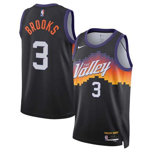 Mens Phoenix Suns #3 Dillon Brooks Black 2025-26 City Edition Stitched Jersey Dzhi