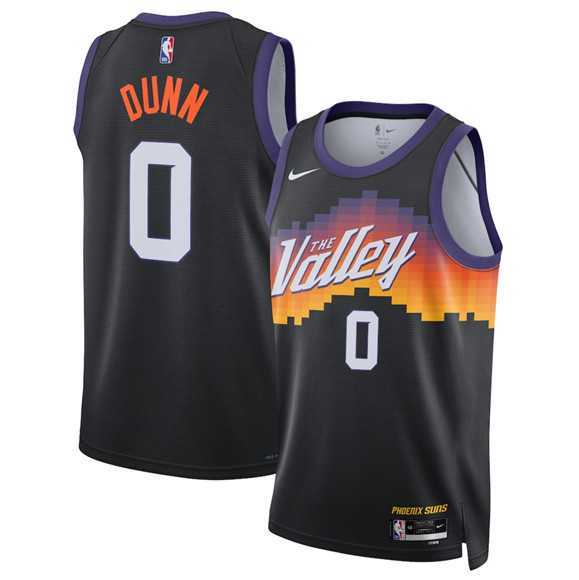 Mens Phoenix Suns #0 Ryan Dunn Black 2025-26 City Edition Stitched Jersey Dzhi