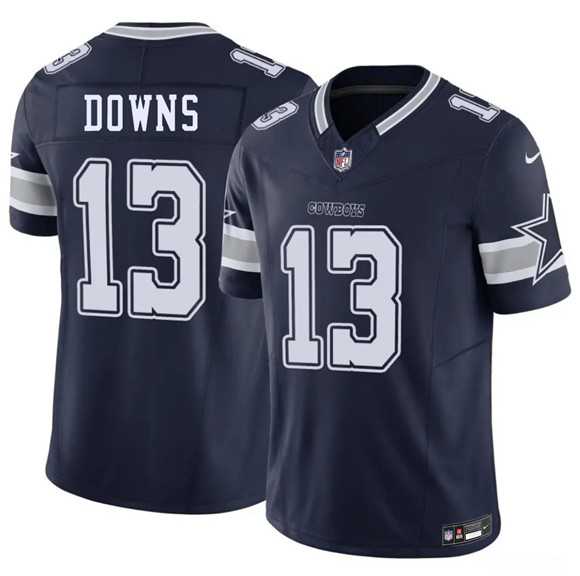 Mens Dallas Cowboys #13 Caleb Downs Navy 2026 Draft F.U.S.E Vapor Untouchable Limited Stitched Jersey