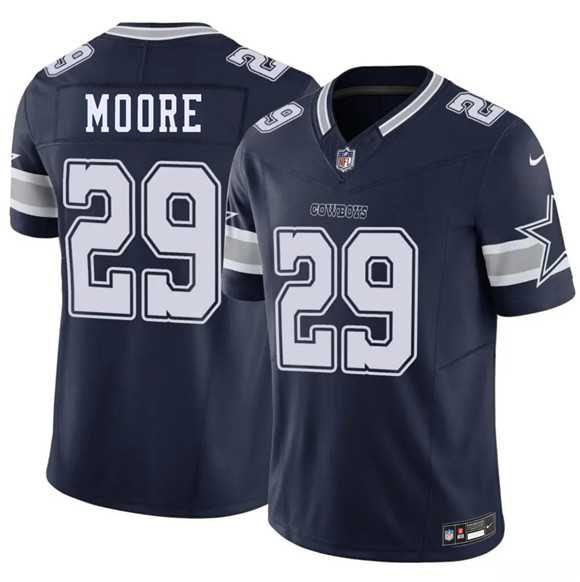Mens Dallas Cowboys #29 Devin Moore Navy 2026 Draft F.U.S.E Vapor Untouchable Limited Stitched Jersey