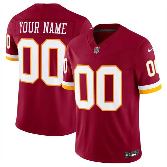 Mens Washington Commanders Active Player Custom Burgundy 2026 F.U.S.E. Vapor Limited Stitched Football Jersey