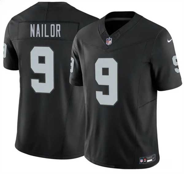 Mens Las Vegas Raiders #9 Jalen Nailor Black 2026 F.U.S.E. Vapor Untouchable Limited Stitched Jersey