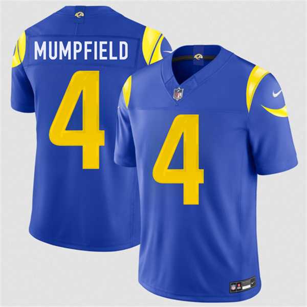 Mens Los Angeles Rams #4 Konata Mumpfield Royal 2026 F.U.S.E. Vapor Limited Stitched Jersey