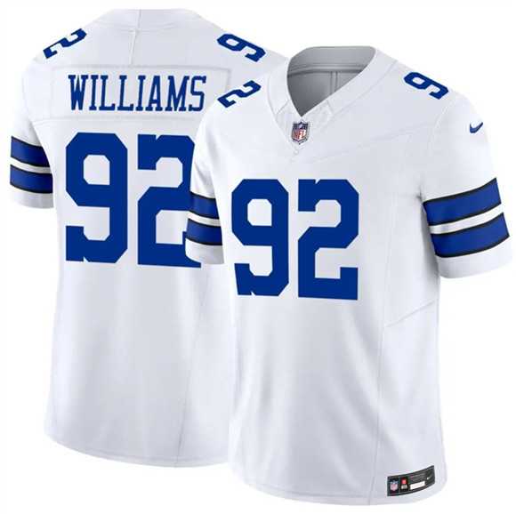 Mens Dallas Cowboys #92 Quinnen Williams White 2025 F.U.S.E Vapor Untouchable Limited Stitched Jersey Dzhi