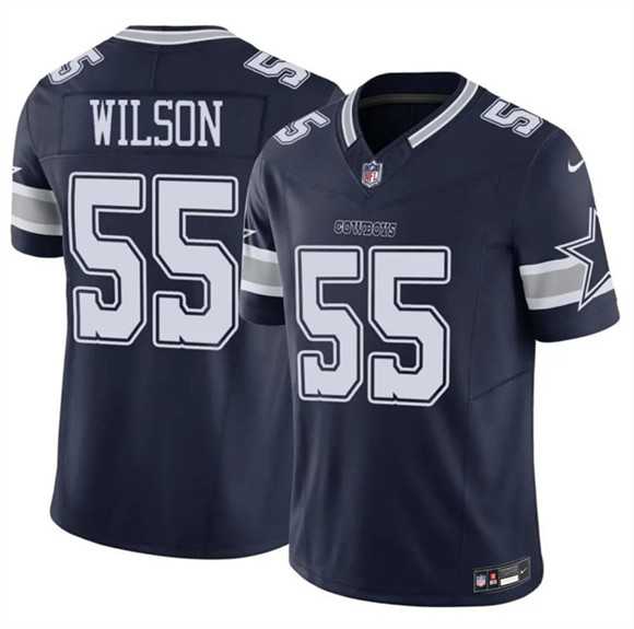 Mens Dallas Cowboys #55 Logan Wilson Navy 2025 F.U.S.E Vapor Untouchable Limited Stitched Jersey Dzhi
