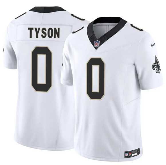 Mens New Orleans Saints #0 Jordyn Tyson White 2026 F.U.S.E Vapor Limited Stitched Jersey