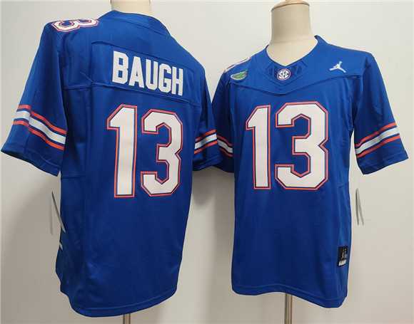 Mens Florida Gators #13 Jadan Baugh Royal F.U.S.E. Stitched Jersey