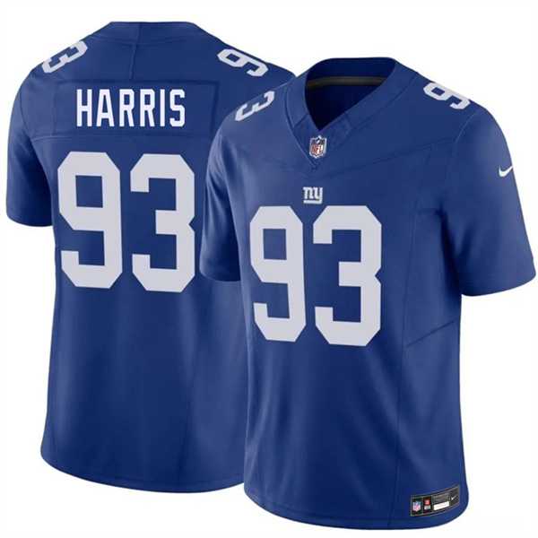 Mens New York Giants #93 Shelby Harris Blue 2026 F.U.S.E. Vapor Untouchable Limited Stitched Jersey