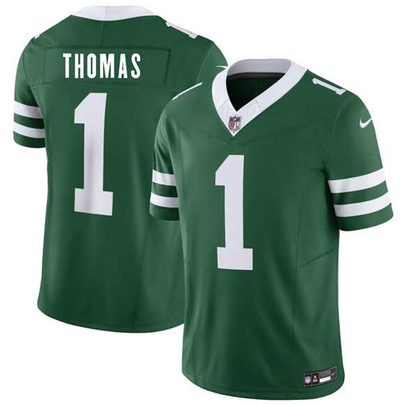 Mens New York Jets #1 Azareyeh Thomas Green 2026 Draft F.U.S.E. Vapor Untouchable Limited Stitched Jersey