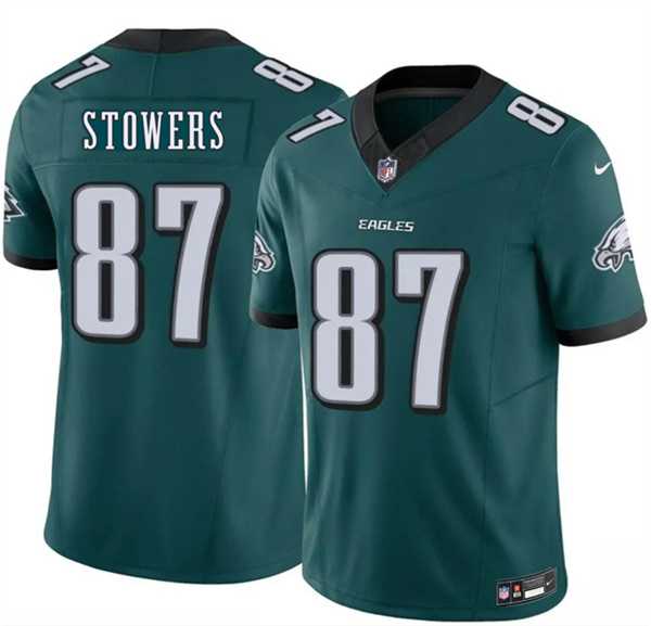 Mens Philadelphia Eagles #87 Eli Stowers Green 2026 Draft F.U.S.E. Vapor Untouchable Limited Stitched Jersey