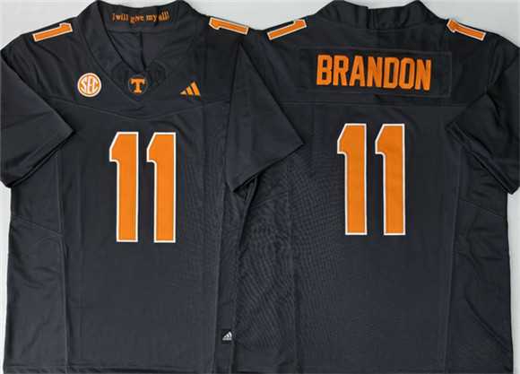 Mens Tennessee Volunteers #11 Faizon Brandon Black 2026 F.U.S.E. Stitched Jersey