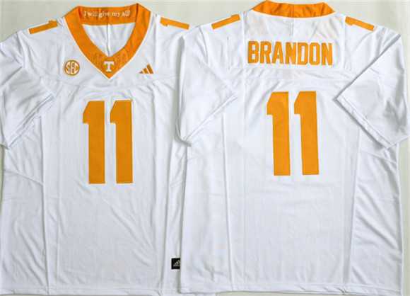 Mens Tennessee Volunteers #11 Faizon Brandon White 2026 F.U.S.E. Stitched Jersey