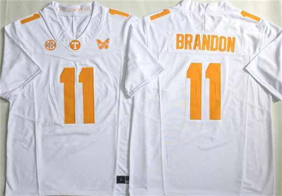 Mens Tennessee Volunteers #11 Faizon Brandon White F.U.S.E. Stitched Jersey
