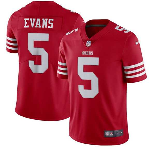 Men & Women & Youth San Francisco 49ers #5 Mike Evans Red 2026 Vapor Untouchable Limited Stitched Jersey