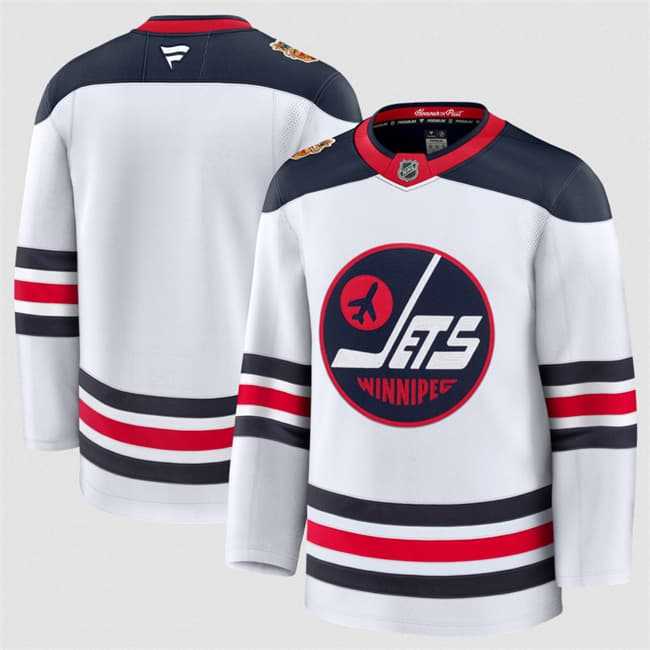 Mens Winnipeg Jets Blank White 2026 Home Stitched Hockey Jersey