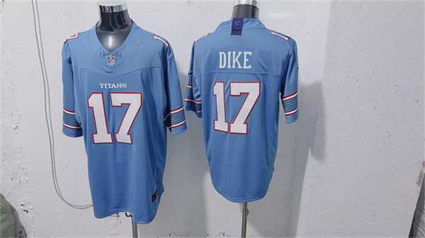 Mens Tennessee Titans #17 Chimere Dike Light Blue 2026 F.U.S.E. Vapor Limited Stitched Jersey