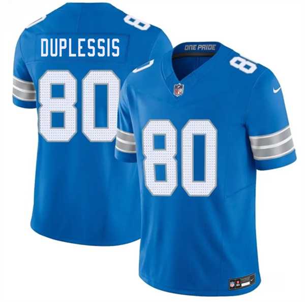 Mens Detroit Lions #80 Kyre Duplessis Blue 2026 F.U.S.E. Vapor Limited Stitched Jersey Dzhi
