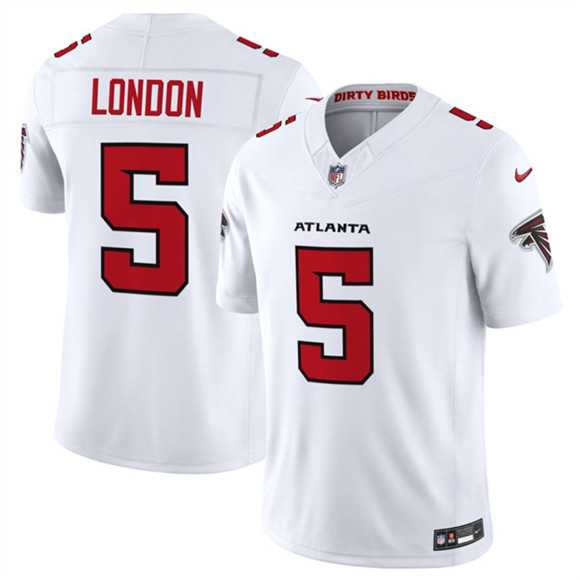 Mens Atlanta Falcons #5 Drake London White 2026 New F.U.S.E. Vapor Untouchable Limited Stitched Jersey Dzhi