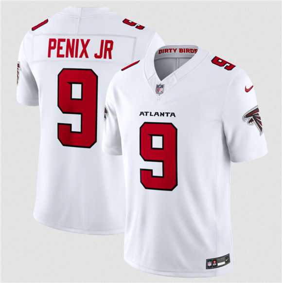 Mens Atlanta Falcons #9 Michael Penix Jr. White 2026 New F.U.S.E. Vapor Untouchable Limited Stitched Jersey Dzhi