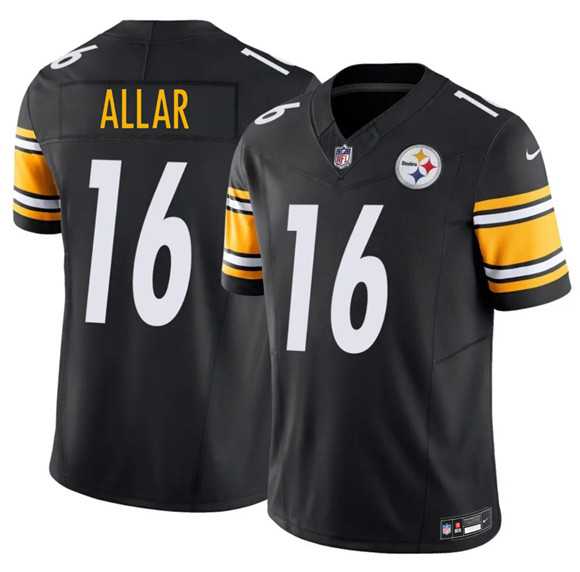 Mens Pittsburgh Steelers #16 Drew Allar Black 2026 Draft F.U.S.E. Vapor Limited Stitched Jersey Dzhi