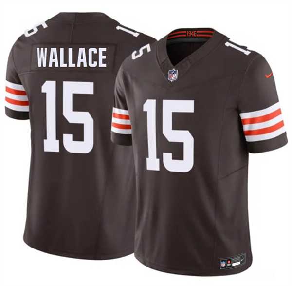 Mens Cleveland Browns #15 Tylan Wallace Brown 2026 F.U.S.E. Vapor Limited Stitched Jersey Dzhi