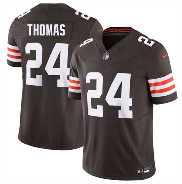 Mens Cleveland Browns #24 Daniel Thomas Brown 2026 F.U.S.E. Vapor Limited Stitched Jersey Dzhi