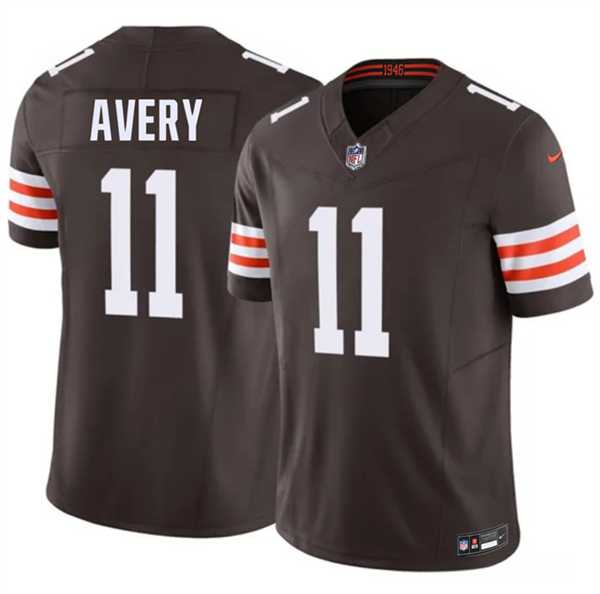 Mens Cleveland Browns #11 Tre Avery Brown 2026 F.U.S.E. Vapor Limited Stitched Jersey Dzhi