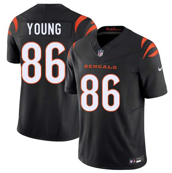 Mens Cincinnati Bengals #86 Colbie Young Black 2026 Draft F.U.S.E. Vapor Untouchable Limited Stitched Jersey Dzhi