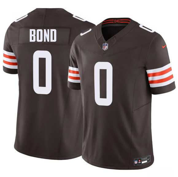 Mens Cleveland Browns #0 Isaiah Bond Brown 2026 Draft F.U.S.E. Vapor Limited Stitched Jersey Dzhi
