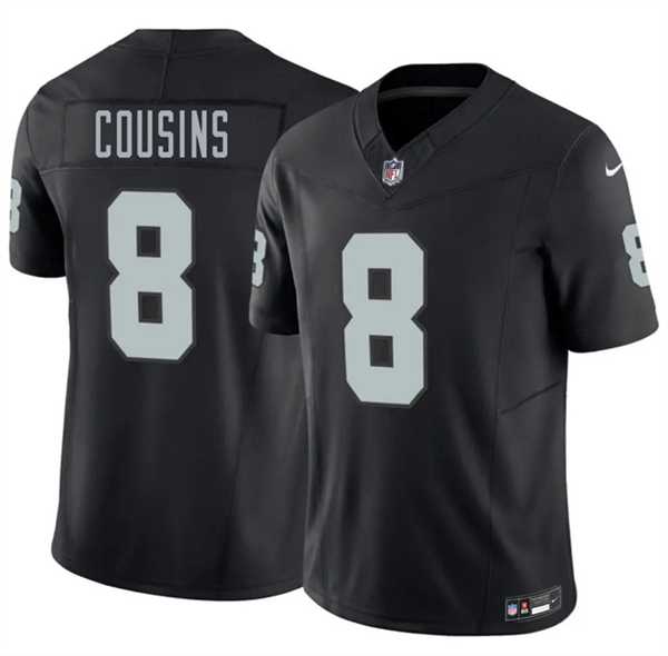 Mens Las Vegas Raiders #8 Kirk Cousins Black 2026 F.U.S.E. Vapor Untouchable Limited Stitched Jersey Dzhi