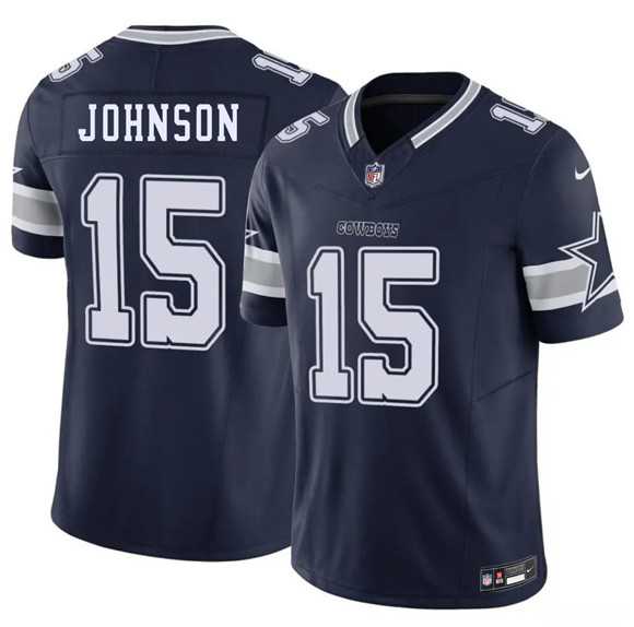 Mens Dallas Cowboys #15 Manuel Johnson Navy 2026 F.U.S.E. Vapor Untouchable Limited Stitched Jersey Dzhi