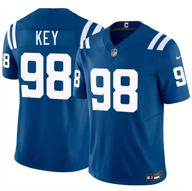 Mens Indianapolis Colts #98 Arden Key Blue 2026 F.U.S.E. Vapor Limited Stitched Jersey Dzhi