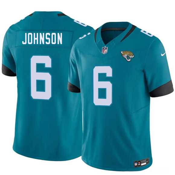 Mens Jacksonville Jaguars #6 Antonio Johnson Teal 2026 F.U.S.E. Vapor Untouchable Limited Stitched Jersey Dzhi