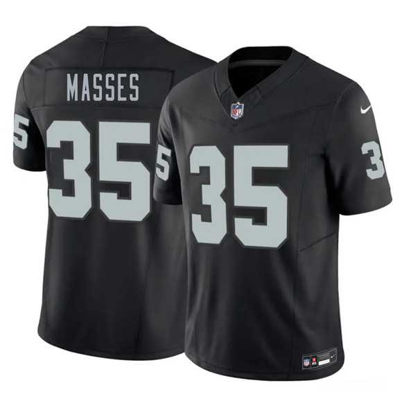 Mens Las Vegas Raiders #35 Hezekiah Masses Black 2026 F.U.S.E. Vapor Untouchable Limited Stitched Jersey Dzhi