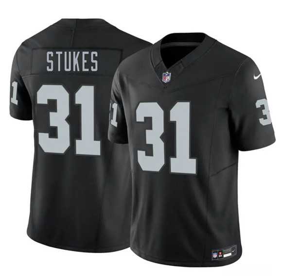 Mens Las Vegas Raiders #31 Treydan Stukes Black 2026 F.U.S.E. Vapor Untouchable Limited Stitched Jersey Dzhi