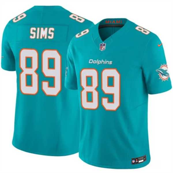 Mens Miami Dolphins #89 Ben Sims Aqua 2026 F.U.S.E. Vapor Limited Stitched Jersey Dzhi